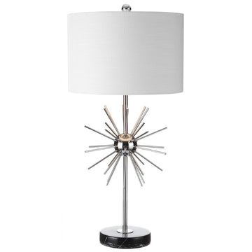 Aria 31.5" Metal/Marble LED Table Lamp - JONATHAN Y